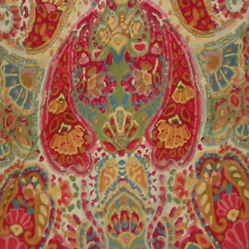 Pottery Barn Rosalie Paisley Full/Queen Duvet Cover & 2 Euro Shams